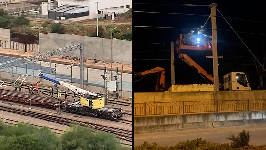 Работы на железной дороге - в субботу и ночью עבודות רכבת ישראל ביום שבת