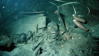 שרידים של ספינת המלחמה השבדית המלכותית קרונן (Kronan)