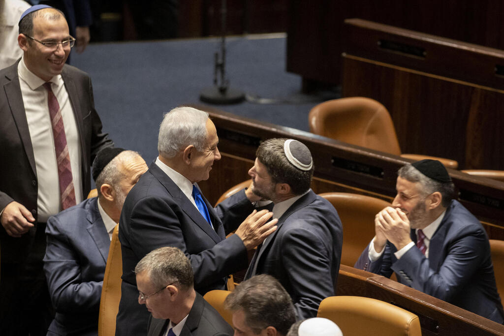 בצלאל סמוטריץ ובנימין נתניהו 