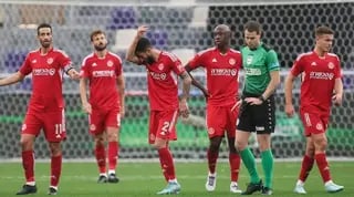 שחקני הפועל תל אביב מאוכזבים