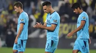 שחקני מכבי תל אביב מאוכזבים בסיום