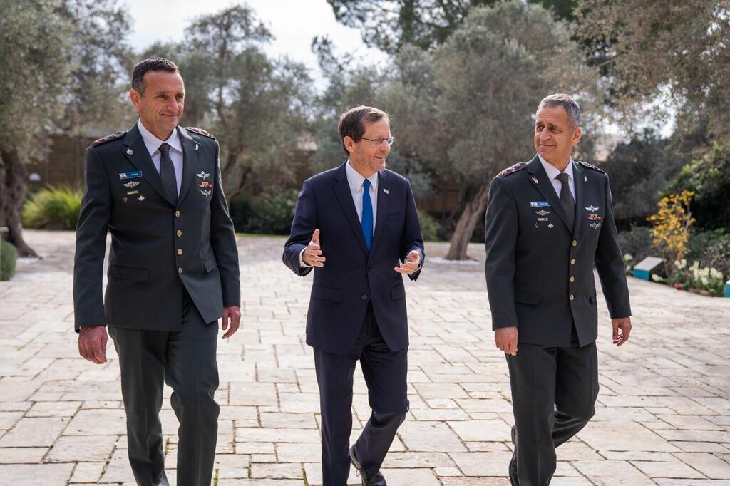 קבלת פנים לרמטכ"ל היוצא אביב כוכבי והרמטכ"ל הנכנס הרצי הלוי בבית הנשיא