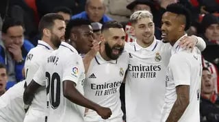 שחקני ריאל מדריד חוגגים