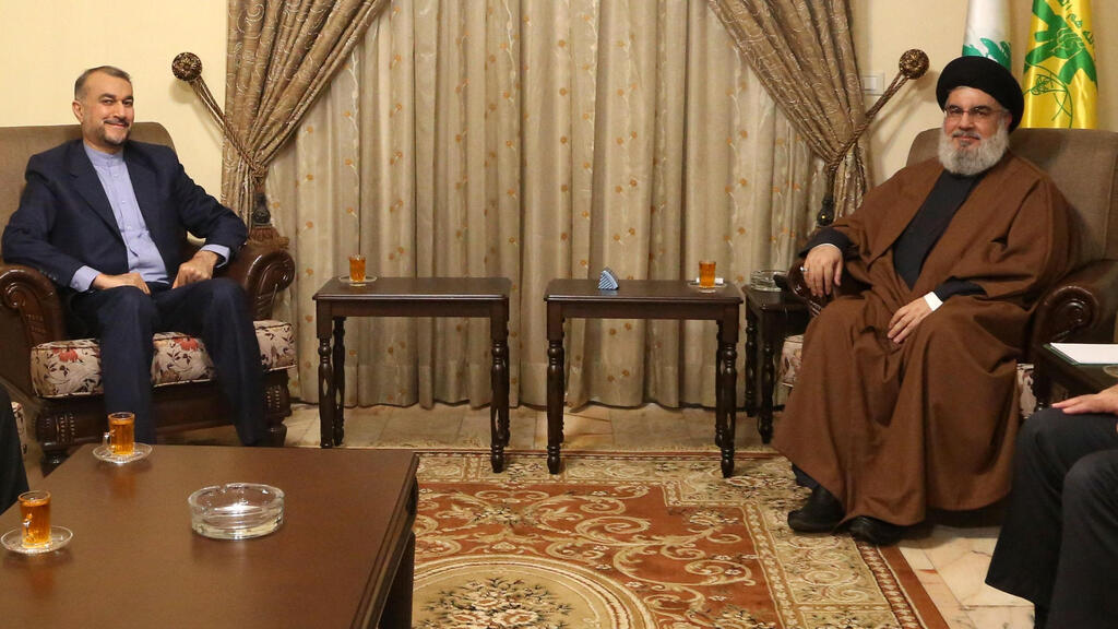 Hezbollah leader Hassan Nasrallah meets with Iranian Foreign Minister Hossein Amirabdollahian 