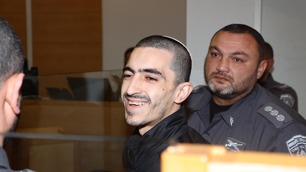 Ошер Агаси в суде (Фото: Ярив Кац) דיון החשוד ברצח והצתת גופה