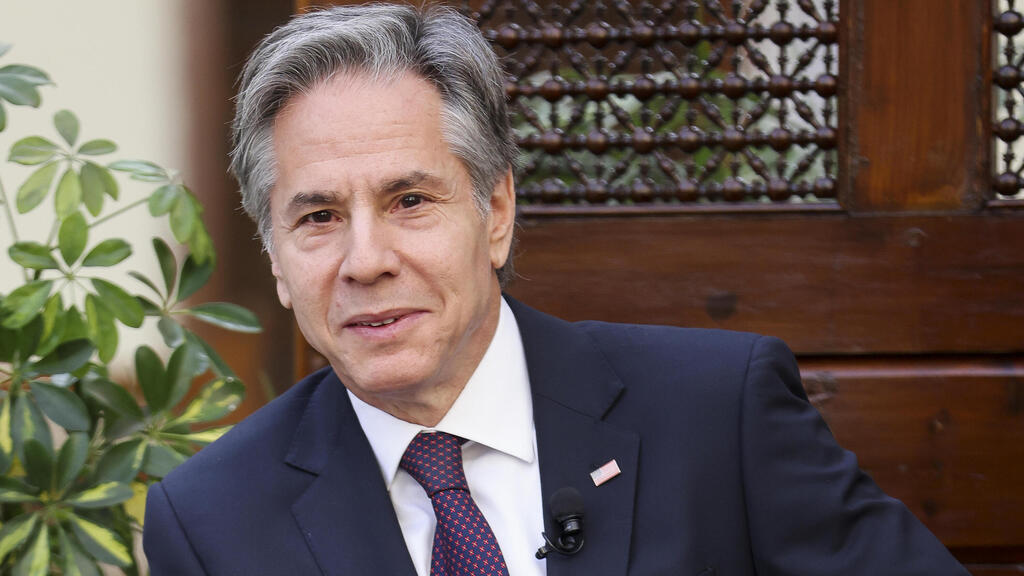 Antony Blinken (Photo: AP) אנתוני בלינקן ביקור באוניברסיטת קהיר במצרים