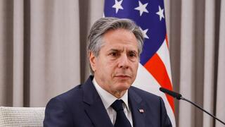 יצחק הרצוג בפגישה עם מזכיר המדינה האמריקאי אנתוני בלינקן