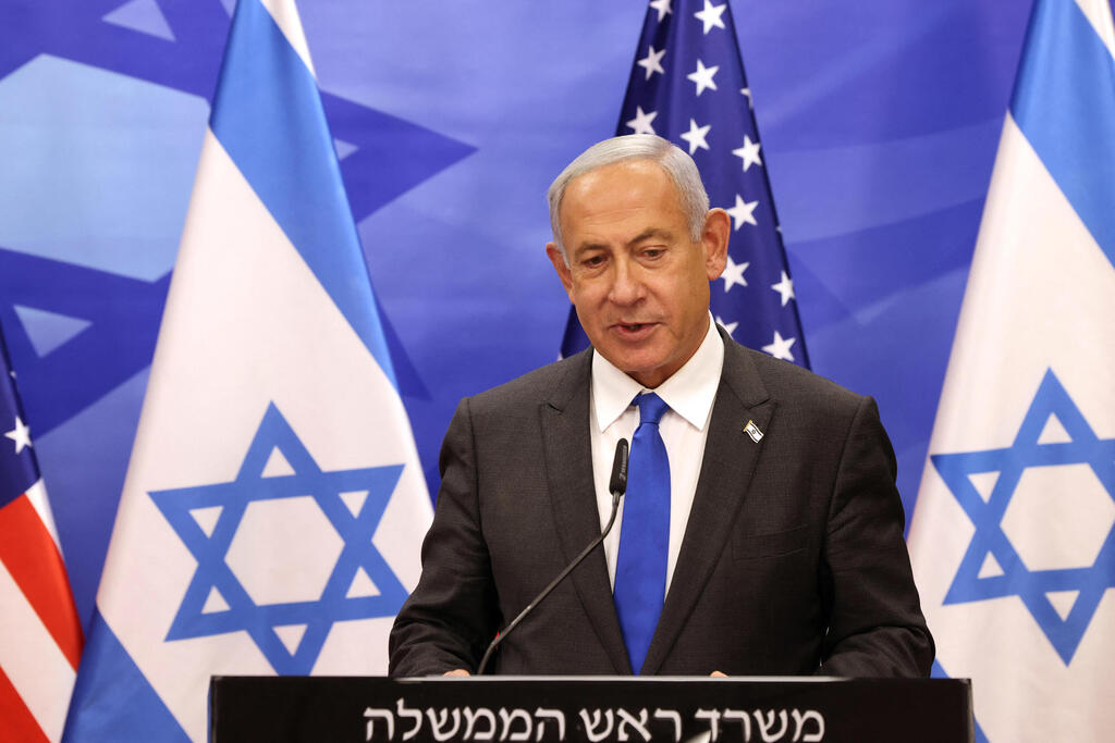 הצהרת בנימין נתניהו ומזכיר המדינה של ארה"ב אנתוני בלינקן בלשכת ראש הממשלה בירושלים