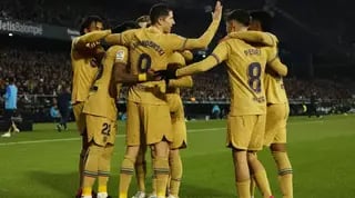 שחקני ברצלונה חוגגים