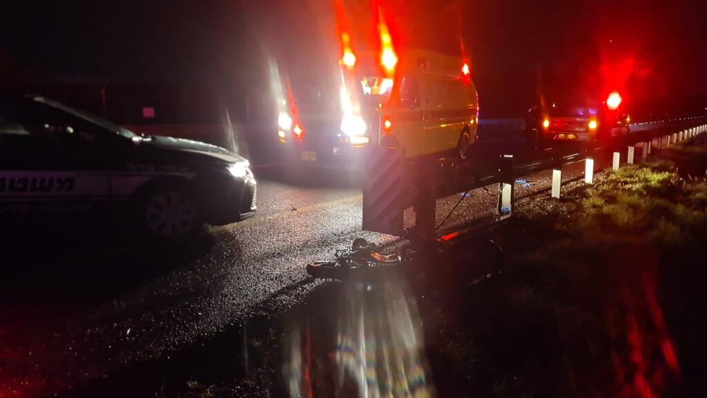 זירת התאונה בכביש 90