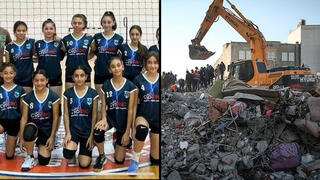 רעידת אדמה טורקיה תלמידות בית ספר ב קפריסין הטורקית נבחרת כדורעף נקברה בהריסות