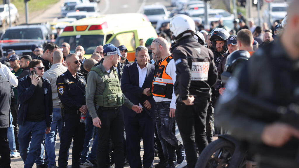 זירת הפיגוע בשכונת רמות בירושלים