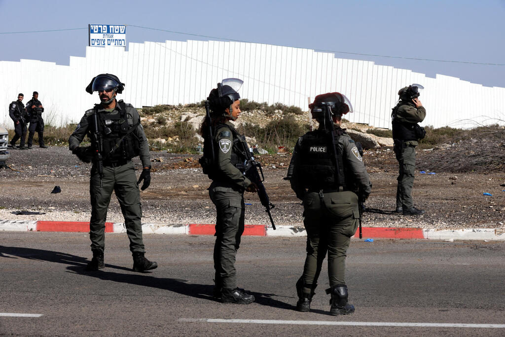 Police at the scene of a deadly ramming attack in Jerusalem 