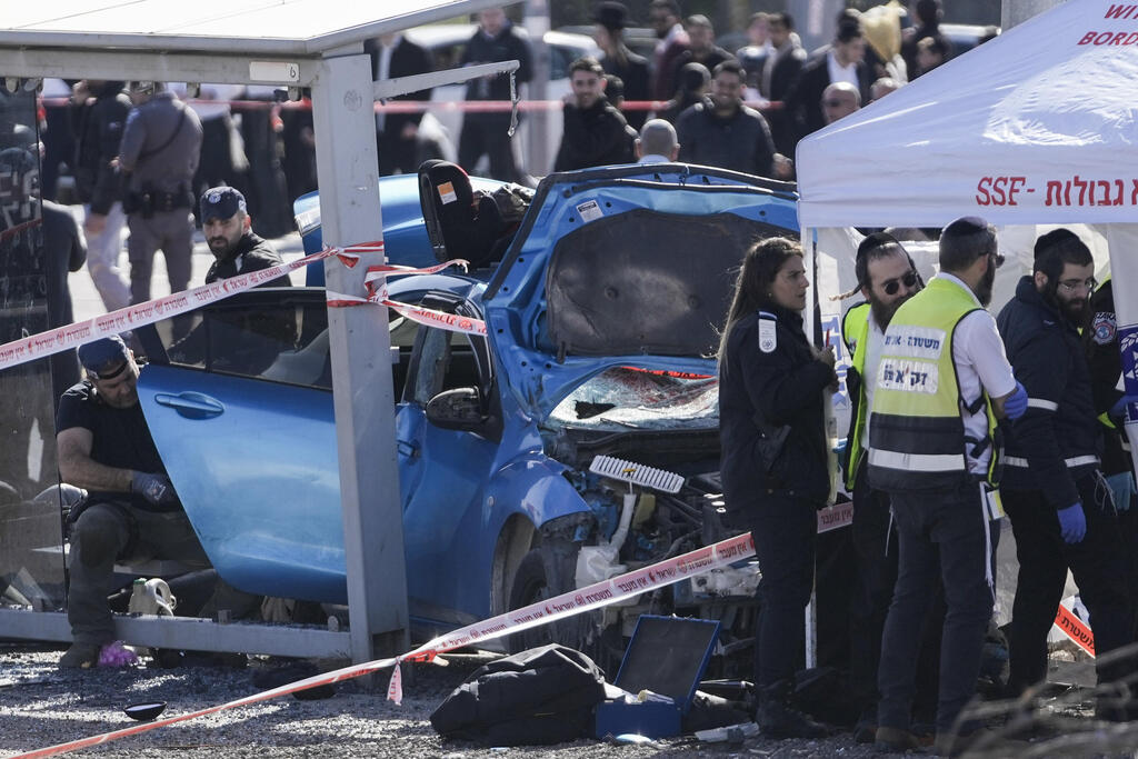 Aftermath of a deadly ramming attack in Jerusalem 