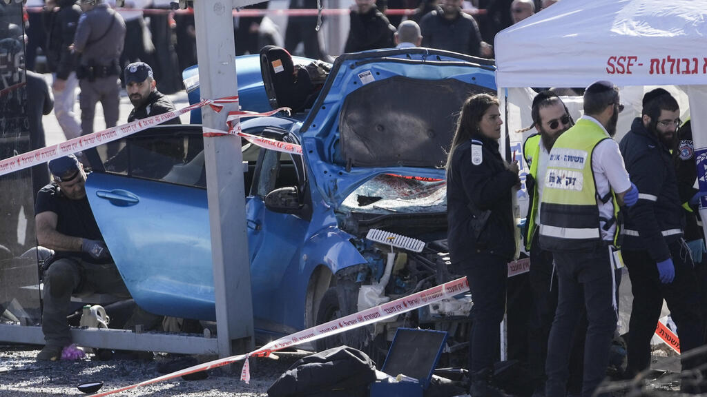 Aftermath of a deadly ramming attack in Jerusalem 