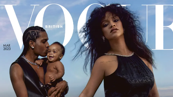 ריהאנה, בן זוגה אייסאפ רוקי ובנם על שער "ווג בריטניה"