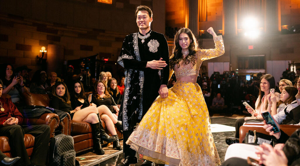 Brasch, who has muscular dystrophy, walked the runway at New York Fashion Week for the South Asian brand Randhawa (Photo: Hilary Phelps) Brasch, who has muscular dystrophy, walked the runway at New York Fashion Week for the South Asian brand Randhawa