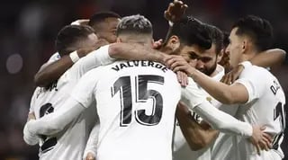 שחקני ריאל מדריד חוגגים