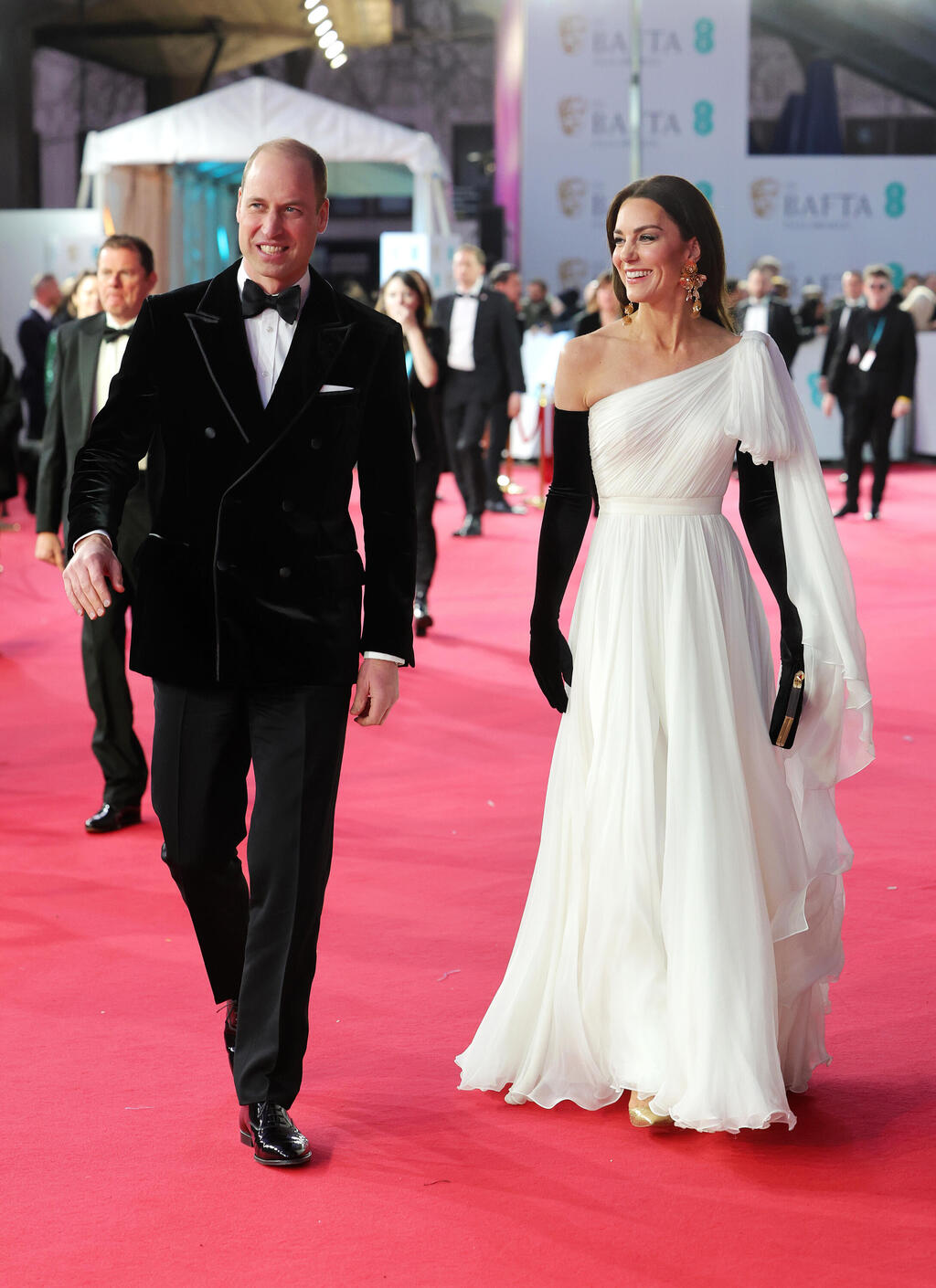 קייט מידלטון והנסיך וויליאם בטקס ה-BAFTA