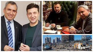 Зеэв Элькин и Владимир Зеленский - 2019 и 2023 годы