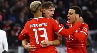 שחקני באיירן מינכן חוגגים