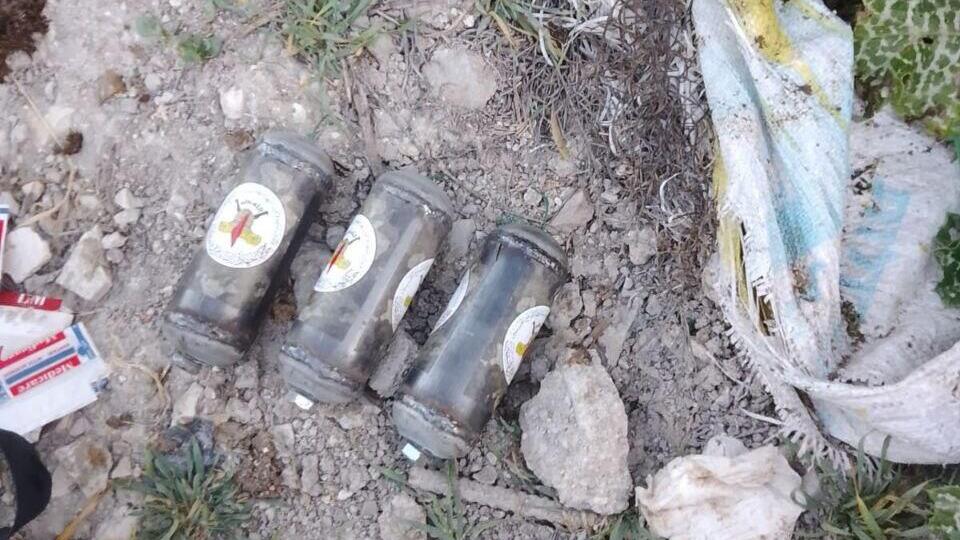 Самодельные гранаты, которыми были вооружены террористы כוחות הביטחון חיסלו 3 מחבלים בזמן מעצרים בכפר גבע הסמוך לג'נין