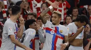 שחקני ברצלונה מרוצים