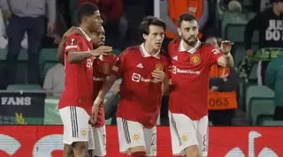 שחקני יונייטד חוגגים