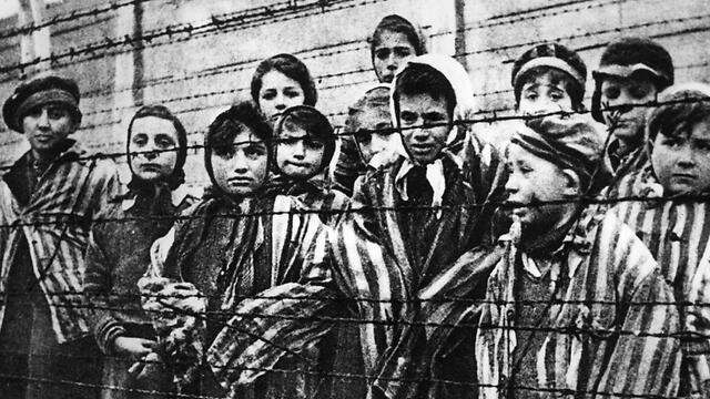 Prisoners in the Auschwitz 