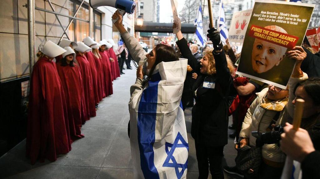 מחאה להצלת הדמוקרטיה הישראלית בניו יורק, ארה''ב