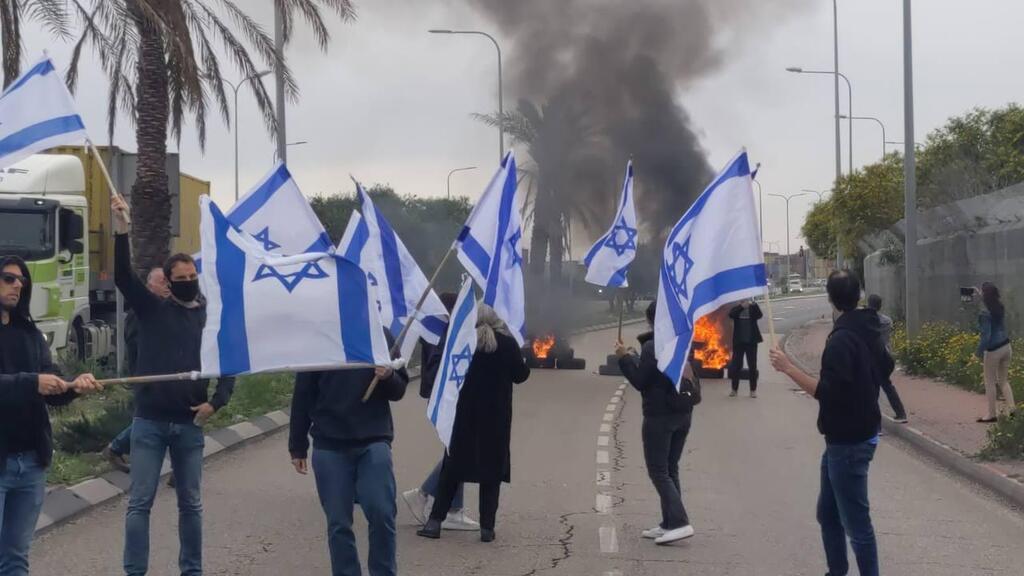 יום שיתוק - מחאה בנמל אשדוד