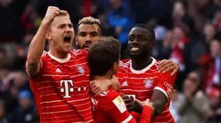 שחקני באיירן מינכן חוגגים