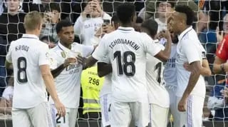 שחקני ריאל מדריד חוגגים