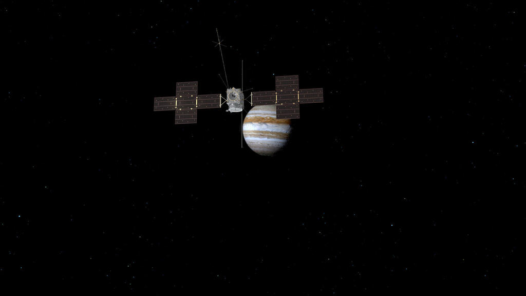 Simulation of Juice orbiting Jupiter 