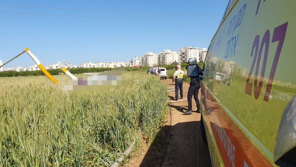 זירת התרסקות המסוק