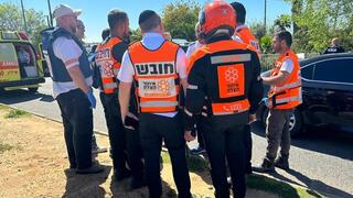 זירת הפיגוע באזור צומת צריפין