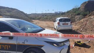 זירת האירוע באזור יער חדרה בו  נמצאה גופה של בן 63