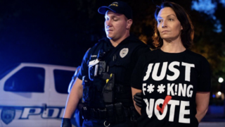 Nikki Fried, who chairs Florida’s Democratic Party, was arrested at a protest for abortion rights 