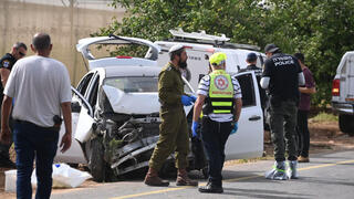 הרכב בזירת הפיגוע