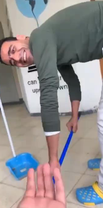 Абу-Джабер в школе יוסף אבו ג'אבר