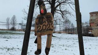 Antisemitic display in Poland 