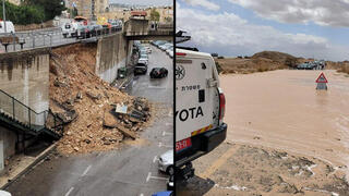 Обрушение стены в Хайфе. Наводнение в Эйлате 