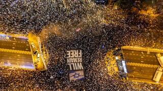 ההפגנה נגד המהפכה המשפטית בתל אביב