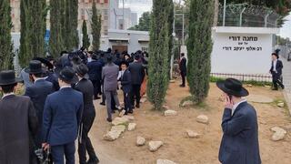 Haredi boys at IDF conscription center await exemption from military service 