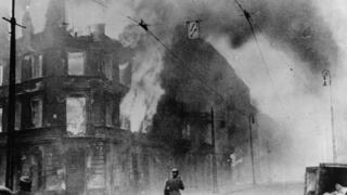 ארכיון פרויקט מיוחד מרד גטו ורשה הריסות שריפה השואה שואה נאצים
