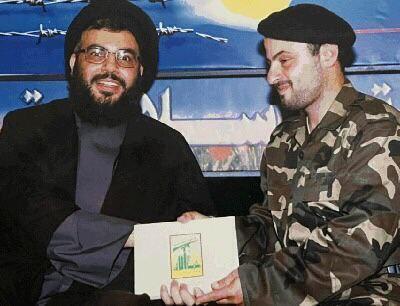 Hassan Nasrallah with Mohamed Bashir 