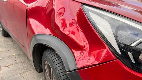 Поврежденный лошадьми автомобиль (Фото: частный архив) Поврежденный лошадьми автомобиль