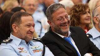 השר לביטחון לאומי איתמר בן גביר ומפכ"ל המשטרה יעקב שבתאי