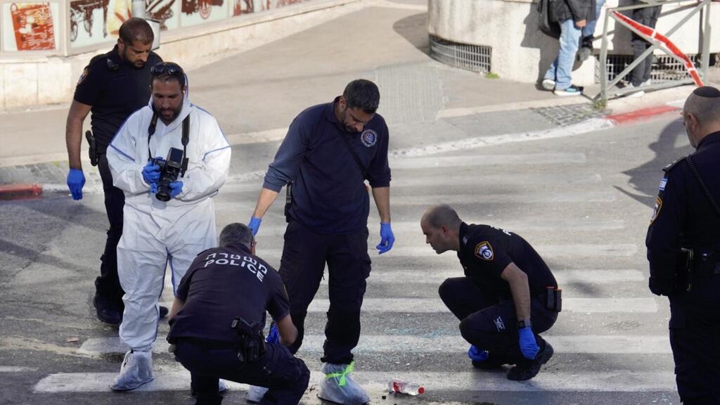 זירת פיגוע הדריסה בירושלים