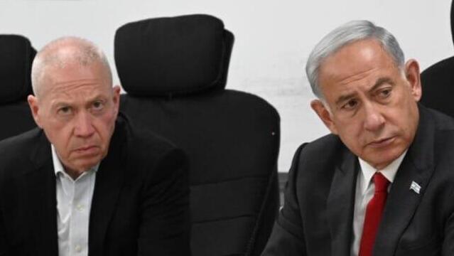 ראש הממשלה בנימין נתניהו, הרמטכ"ל הרצי הלוי ושר הביטחון יואב גלנט בהערכת מצב